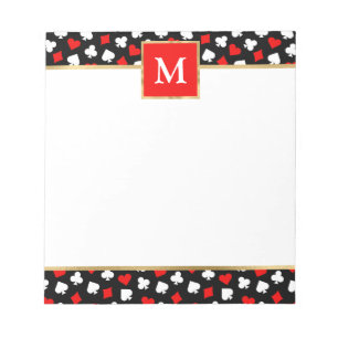 Personalised Playing Card Suit Notepad