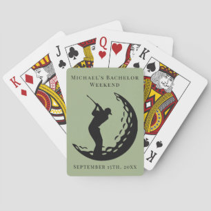 Personalised Playing Cards   Bachelor Golf Weekend