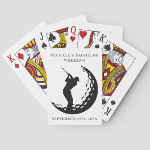 Personalised Playing Cards Bachelor Golf Weekend