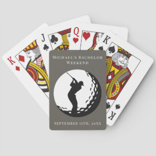 Personalised Playing Cards   Bachelor Golf Weekend