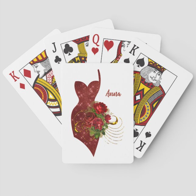Personalised Playing Cards Bridesmaid (Back)