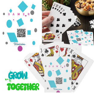 Personalised Playing Cards, Groovy Create Your Own Cards