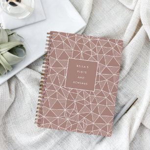 Personalised Plots & Schemes Geometric Pattern Notebook