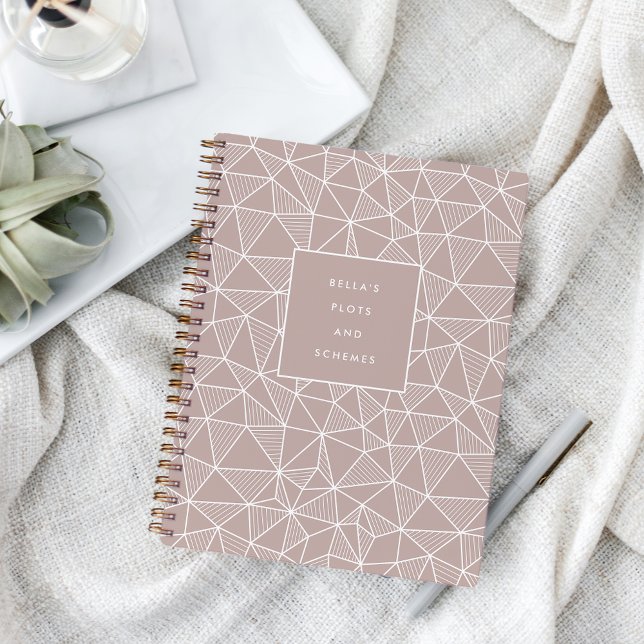 Personalised Plots & Schemes Geometric Pattern Notebook (Creator Uploaded)