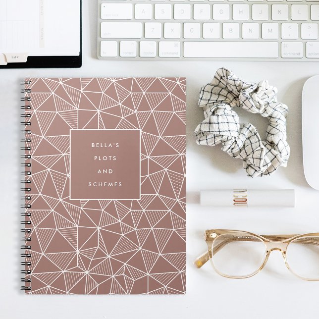 Personalised Plots & Schemes Geometric Pattern Notebook (Creator Uploaded)