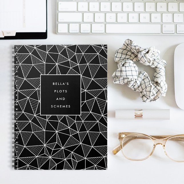 Personalised Plots & Schemes Geometric Pattern Notebook (Creator Uploaded)