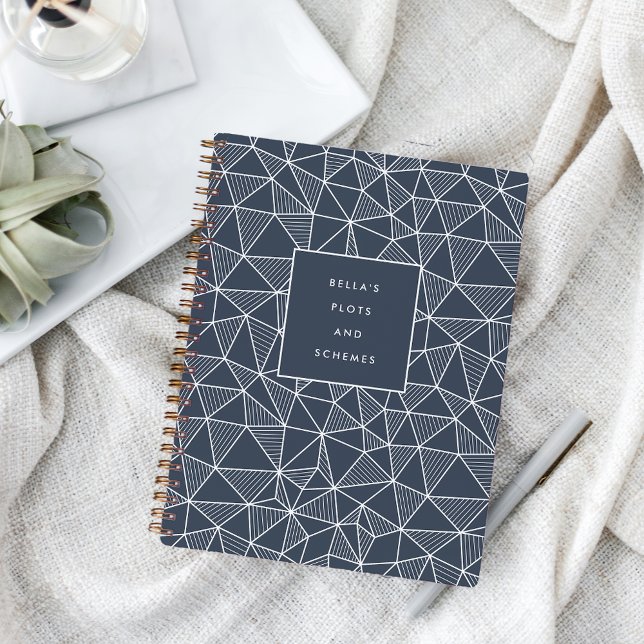 Personalised Plots & Schemes Geometric Pattern Notebook (Creator Uploaded)