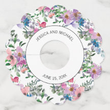 Personalised Plum Purple Pink and White Floral