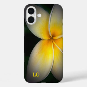 Personalised Plumeria Flower Apple iPhone Case
