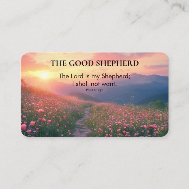 Personalised pocket prayer card for anxiety (Front)