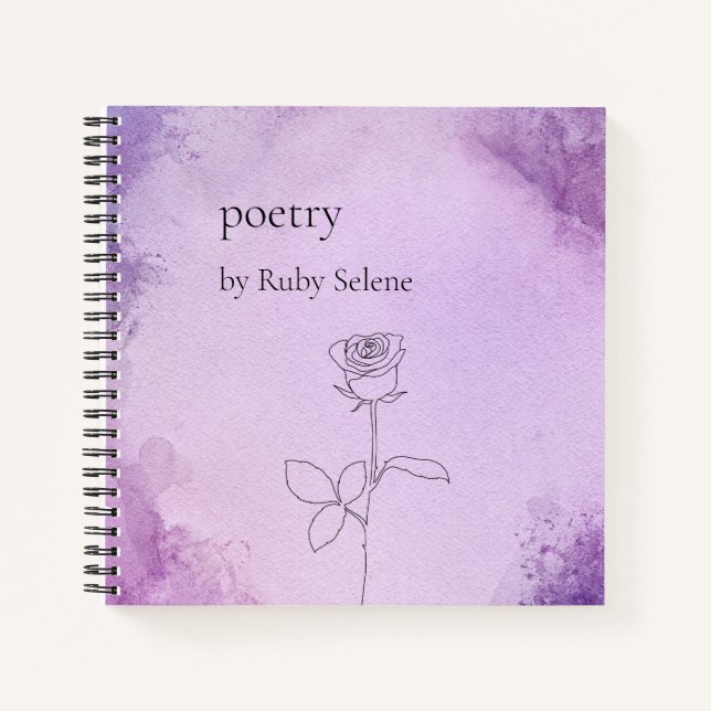 Personalised poetry notebook (Front)