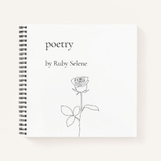 Personalised poetry notebook