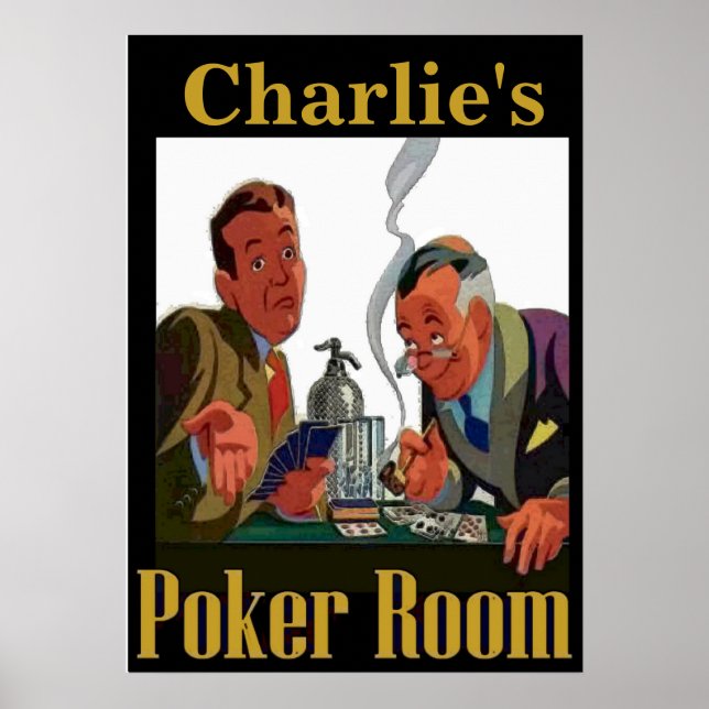 Personalised Poker Room Sign (Front)