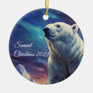 Personalised Polar Bear Ornament