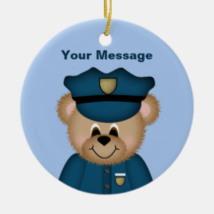 Personalised Police Christmas Ornament