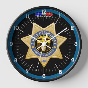 Personalised Police Edition Clock