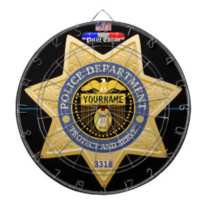 Personalised Police Edition Dart Board