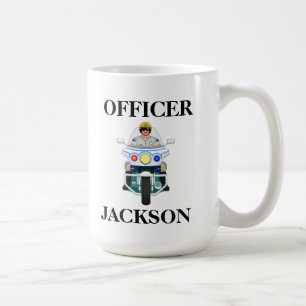 Personalised Police Motorcycle Officer Coffee Mug