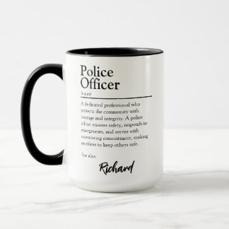 Personalised Police Officer Definition Mug