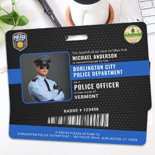 Personalised Police Officer ID Law Enforcement ID Badge