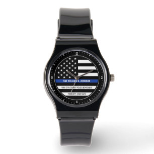 Personalised Police Officer NAME Law Enforcement Watch