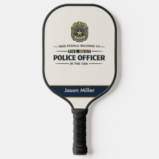 Personalised Police Officer Pickleball Paddle