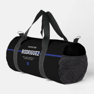 Personalised Police Officer Thin Blue Line Duffle Bag