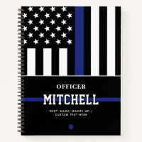 Personalised Police Officer Thin Blue Line