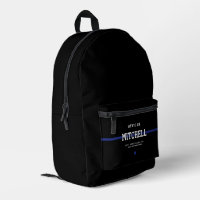Personalised Police Officer Thin Blue Line