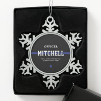 Personalised Police Officer Thin Blue Line