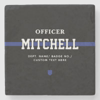 Personalised Police Officer Thin Blue Line