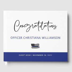 Personalised Police Retirement Celebration Guest Book