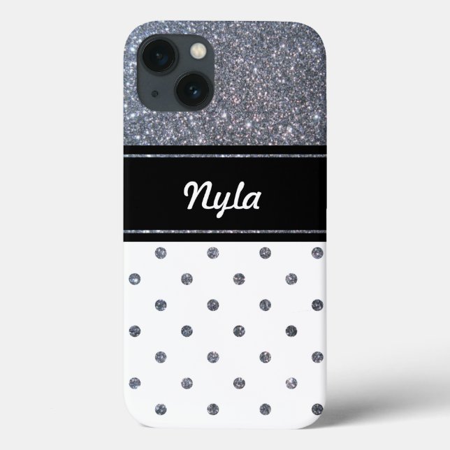 Personalised Polka Dot iPhone 6, Tough Xtreme Case-Mate iPhone Case (Back)