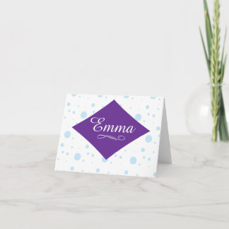 Personalised Polka Dot Note Cards