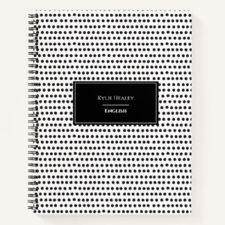 Personalised Polka Dot Notebook