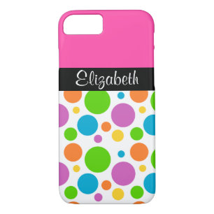 Personalised Polka Dot Pattern iPhone 8/7 Case