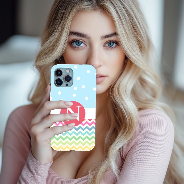 Personalised Polka Zag iPhone Case (Polka Zag iPhone Case)