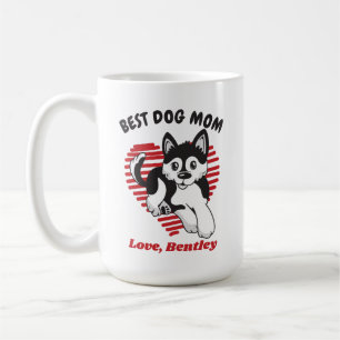 Personalised Pomsky Puppy Dog Mum Custom Name Coffee Mug