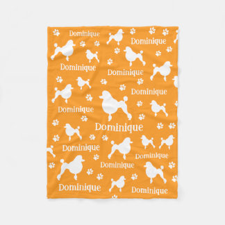 Personalised Poodle Blanket Custom Dog Lover Gift