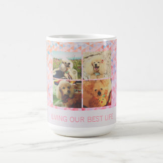 Personalised Poodle Dog Mum Multi-Photo Grid Coffee Mug