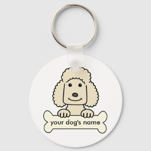 Personalised Poodle Key Ring