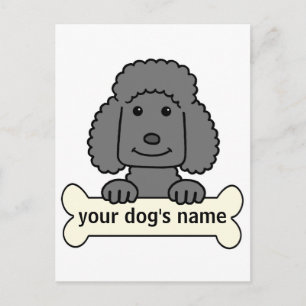 Personalised Poodle Postcard