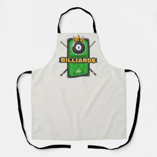 Personalised Pool Hall NAME 8 Ball Crown Billiards Apron