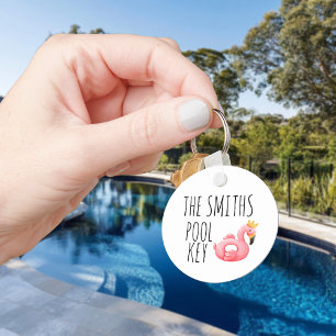 Personalised Pool Key Name Key Ring
