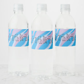 Personalised Pool Party Water Bottle Labels