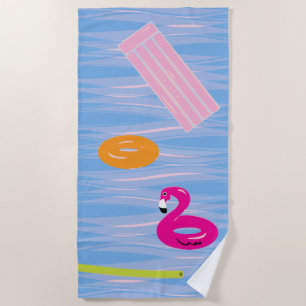 Personalised Pool Towel Pool Floats Beach Towel