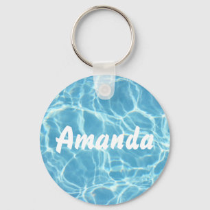 Personalised Pool Water Keychain