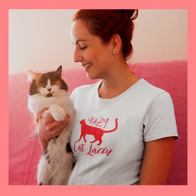 Personalised Popular Crazy Cat Lady T-Shirt (Creator Uploaded)