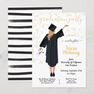 Personalised Portrait Nurse Medical Graduation Invitation