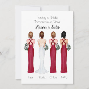 Personalised Portrait Wedding Invitation
